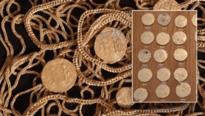 عملة ذهبية مسروقة