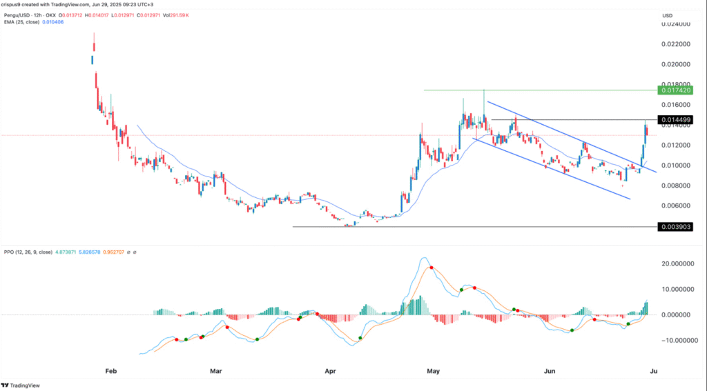 سعر عملة PENGU